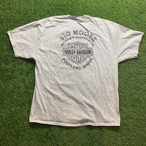 Grey Harley Davidson Biker T Shirt XXL